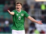 24 March 2019; Jayson Molumby of Republic of Ireland reacts during the UEFA European U21 Championship Qualifier Group 1 match between Republic of Ireland and Luxembourg in Tallaght Stadium in Dublin. Photo by Ben McShane/Sportsfile
