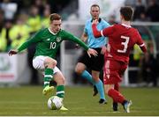 24 March 2019; Connor Ronan of Republic of Ireland in action against Tun Held of Luxembourg during the UEFA European U21 Championship Qualifier Group 1 match between Republic of Ireland and Luxembourg in Tallaght Stadium in Dublin. Photo by Ben McShane/Sportsfile