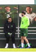 25 March 2019; Shane Duffy, left, and Harry Arter during Republic of Ireland Squad Training at FAI NTC, Abbotstown, Dublin. Photo by Stephen McCarthy/Sportsfile