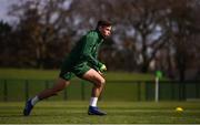 25 March 2019; Josh Cullen during Republic of Ireland Squad Training at FAI NTC, Abbotstown, Dublin. Photo by Stephen McCarthy/Sportsfile