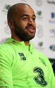 25 March 2019; Darren Randolph during a Republic of Ireland Press Conference at FAI NTC, Abbotstown, Dublin. Photo by Stephen McCarthy/Sportsfile
