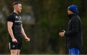 25 March 2019; Backs coach Felipe Contepomi, right, in conversation with Rory O'Loughlin during Leinster squad training at Rosemount in UCD, Dublin. Photo by Ramsey Cardy/Sportsfile