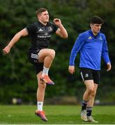 25 March 2019; Jordan Larmour, left, and Jimmy O'Brien during Leinster squad training at Rosemount in UCD, Dublin. Photo by Ramsey Cardy/Sportsfile