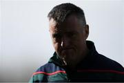 24 March 2019; Mayo manager Peter Leahy dejected after the Lidl Ladies NFL Round 6 match between Mayo and Cork at Elverys MacHale Park in Castlebar, Mayo. Photo by Piaras Ó Mídheach/Sportsfile