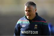 24 March 2019; Mayo manager Peter Leahy dejected after the Lidl Ladies NFL Round 6 match between Mayo and Cork at Elverys MacHale Park in Castlebar, Mayo. Photo by Piaras Ó Mídheach/Sportsfile