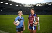 26 March 2019; In attendance are captains, Áine McNulty of St Patrick's Academy, left, and Kaitlin Kearney of Coláliste Bhaile Chláir ahead of their Senior B Final at the Lidl All Ireland Post Primary Schools Finals launch today at Croke Park, Dublin. The finals will be contested at Senior and Junior levels, with three finals in each grade. The 2019 Lidl PPS Senior A Final between Loreto, Clonmel, and Scoil Chríost Rí, Portlaoise, will be streamed LIVE from John Locke Park in Callan, Co. Kilkenny, on Saturday March 30, and can be viewed on the LGFA’s Facebook Page: https://www.facebook.com/LadiesGaelicFootball/  Photo by David Fitzgerald/Sportsfile