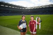 26 March 2019; In attendance are captains, Leah Baskin of Cashel Community School, left, and Lisa Kelly of FCJ Bunclody ahead of their Junior C Final at the Lidl All Ireland Post Primary Schools Finals launch today at Croke Park, Dublin. The finals will be contested at Senior and Junior levels, with three finals in each grade. The 2019 Lidl PPS Senior A Final between Loreto, Clonmel, and Scoil Chríost Rí, Portlaoise, will be streamed LIVE from John Locke Park in Callan, Co. Kilkenny, on Saturday March 30, and can be viewed on the LGFA’s Facebook Page: https://www.facebook.com/LadiesGaelicFootball/  Photo by David Fitzgerald/Sportsfile