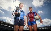 26 March 2019; In attendance are captains, Áine McNulty of St Patrick's Academy, left, and Kaitlin Kearney of Coláliste Bhaile Chláir ahead of their Senior B Final at the Lidl All Ireland Post Primary Schools Finals launch today at Croke Park, Dublin. The finals will be contested at Senior and Junior levels, with three finals in each grade. The 2019 Lidl PPS Senior A Final between Loreto, Clonmel, and Scoil Chríost Rí, Portlaoise, will be streamed LIVE from John Locke Park in Callan, Co. Kilkenny, on Saturday March 30, and can be viewed on the LGFA’s Facebook Page: https://www.facebook.com/LadiesGaelicFootball/  Photo by David Fitzgerald/Sportsfile