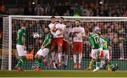26 March 2019; Conor Hourihane of Republic of Ireland shoots to score his side's first goal during the UEFA EURO2020 Group D qualifying match between Republic of Ireland and Georgia at the Aviva Stadium, Lansdowne Road, in Dublin. Photo by Harry Murphy/Sportsfile