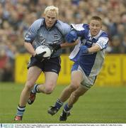 12 October 2003; Mark Vaughan, Dublin, in action against Laois. All-Ireland Minor Football Championship Final replay, Laois v Dublin, Dr. Cullen Park, Carlow. Picture credit; Damien Eagers / SPORTSFILE *EDI*