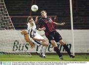 13 October 2003; Fergal Harkin, Bohemians, in action against Brian Kelly, Drogheda United. Eircom League Premier Division, Bohemians v Drogheda United, Dalymount Park, Dublin. Soccer. Picture credit; David Maher / SPORTSFILE *EDI*