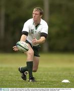 17 October 2003; Ireland flanker Eric Miller in action during squad training. 2003 Rugby World Cup, Irish squad training, Central Coast Grammar School, Terrigal, New South Wales, Australia. Picture credit; Brendan Moran / SPORTSFILE *EDI*