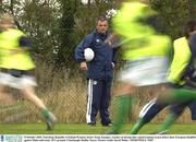19 October 2003; Noel King, Republic of Ireland Womens Senior Team manager, watches on during their squad training session before their European Qualifier against Malta mid-week. AUL grounds, Clonshaugh, Dublin. Soccer. Picture credit; David Maher / SPORTSFILE *EDI*