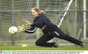 19 October 2003; Emma Merrigan, Republic of Ireland, in action during the Womens Senior Team training session before their European Qualifier against Malta mid-week. AUL grounds, Clonshaugh, Dublin. Soccer. Picture credit; David Maher / SPORTSFILE *EDI*