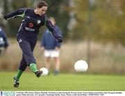 19 October 2003; Denise Thomas, Republic of Ireland, in action during the Womens Senior Team training session before their European Qualifier against Malta mid-week. AUL grounds, Clonshaugh, Dublin. Soccer. Picture credit; David Maher / SPORTSFILE *EDI*