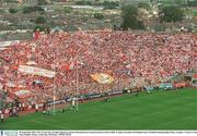 28 September 2003; The Tyrone and Armagh supporters pictured during the pre-match parade in front of Hill 16. Bank of Ireland All-Ireland Senior Football Championship Final, Armagh v Tyrone, Croke Park, Dublin. Picture credit; Ray McManus / SPORTSFILE