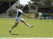 20 October 2003; Colin Corkery during a training session in preparation for the Australia v Ireland, International Rules game. Swan Districts Football Club, Bassendean Oval, Bassendean, Perth, Western Australia. Picture credit; Ray McManus / SPORTSFILE *EDI*