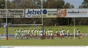 20 October 2003; The Ireland squad during a training session in preparation for the Australia v Ireland, International Rules game. Swan Districts Football Club, Bassendean Oval, Bassendean, Perth, Western Australia. Picture credit; Ray McManus / SPORTSFILE *EDI*