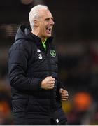 26 March 2019; Republic of Ireland manager Mick McCarthy celebrates following the UEFA EURO2020 Group D qualifying match between Republic of Ireland and Georgia at the Aviva Stadium, Lansdowne Road, in Dublin. Photo by Stephen McCarthy/Sportsfile