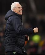 26 March 2019; Republic of Ireland manager Mick McCarthy celebrates following the UEFA EURO2020 Group D qualifying match between Republic of Ireland and Georgia at the Aviva Stadium, Lansdowne Road, in Dublin. Photo by Stephen McCarthy/Sportsfile