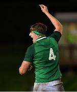 15 March 2019; Ireland captain Charlie Ryan celebrates after the U20 Six Nations Rugby Championship match between Wales and Ireland at Zip World Stadium in Colwyn Bay, Wales. Photo by Piaras Ó Mídheach/Sportsfile