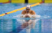 27 March 2019; Darragh Greene of National Centre Dublin/Longford competing in the Men 13 & Over 100 LC Meter Breaststroke event during the Irish Long Course Swimming Championships at the National Aquatic Centre in Abbotstown, Dublin. Photo by Piaras Ó Mídheach/Sportsfile