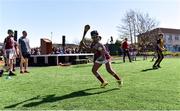 28 March 2019; St Aidan's SNS, in conjunction with the Lauritzen foundation, opened their state of the art hurling wall on the school grounds today. St Aidan's SNS strive to improve physical fitness and participation in Gaelic games amongst its pupils as well as building upon existing relationships within the community and the local GAA club in Tallaght, St Marks. In attendance at the launch is Zuriel Chucks, aged 11,  at the St Aidan's SNS hurling wall opening ceremony at St Aidans Senior National School in Tallaght, Dublin. Photo by Sam Barnes/Sportsfile