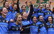 29 March 2019; St Patrick's players celebrate after the Lidl All Ireland Post Primary School Senior ‘B’ Championship Final match between Coláiste Bhaile Chláir, Claregalway, Co Galway, and St Patrick's Academy, Dungannon, Co Tyrone, at Páirc Seán Mac Diarmada in Carrick-on-Shannon, Leitrim. Photo by Piaras Ó Mídheach/Sportsfile