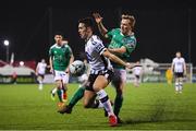 29 March 2019; Jamie McGrath of Dundalk in action against Conor McCormack of Cork City during the SSE Airtricity League Premier Division match between Dundalk and Cork City at Oriel Park in Dundalk, Louth. Photo by Stephen McCarthy/Sportsfile