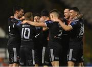 29 March 2019; Keith Buckley of Bohemians, third left, celebrates with team-mates after scoring his side's first goal during the SSE Airtricity League Premier Division match between Bohemians and St Patrick's Athletic at Dalymount Park in Dublin. Photo by Seb Daly/Sportsfile