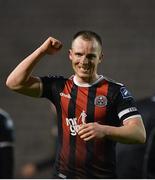 29 March 2019; Derek Pender of Bohemians following his side's victory during the SSE Airtricity League Premier Division match between Bohemians and St Patrick's Athletic at Dalymount Park in Dublin. Photo by Seb Daly/Sportsfile
