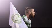 29 March 2019; Jack Byrne of Shamrock Rovers prepares to take a corner during the SSE Airtricity League Premier Division match between Shamrock Rovers and UCD at Tallaght Stadium in Dublin. Photo by Eóin Noonan/Sportsfile