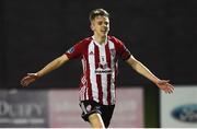 29 March 2019; Ciaron Harkin of Derry City celebrates after scoring his side's second goal during the SSE Airtricity League Premier Division match between Derry City and Sligo Rovers at Ryan McBride Brandywell Stadium in Derry. Photo by Oliver McVeigh/Sportsfile