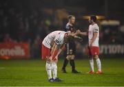 29 March 2019; Ian Bermingham of St Patrick's Athletic reacts following his side's defeat during the SSE Airtricity League Premier Division match between Bohemians and St Patrick's Athletic at Dalymount Park in Dublin. Photo by Seb Daly/Sportsfile