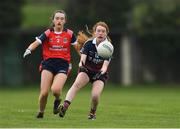 30 March 2019; Róisín Keane of St Mary's High School in action against Rebecca O'Kane of Mercy SS Ballymahon during the Lidl All-Ireland Post-Primary Schools Senior C Final match between Mercy SS, Ballymahon, Co Longford, and St Mary’s High School, Midleton, Co Cork, at St Rynagh’s GAA in Banagher, Co Offaly. Photo by Piaras Ó Mídheach/Sportsfile
