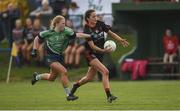 30 March 2019; Aine Fitzgerald of Loreto, Clonmel in action against Lisa Keane of Scoil Chríost Rí, Portlaoise during the Lidl All-Ireland Post-Primary Schools Senior A Final match between Loreto, Clonmel, and Scoil Chríost Rí, Portlaoise, at John Locke Park in Callan, Co Kilkenny. Photo by Diarmuid Greene/Sportsfile