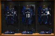 30 March 2019; Jerseys hang in the Leinster dressing room ahead of the Heineken Champions Cup Quarter-Final between Leinster and Ulster at the Aviva Stadium in Dublin. Photo by Ramsey Cardy/Sportsfile
