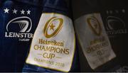 30 March 2019; A jersey hangs in the Leinster dressing room ahead of the Heineken Champions Cup Quarter-Final between Leinster and Ulster at the Aviva Stadium in Dublin. Photo by Ramsey Cardy/Sportsfile