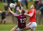 30 March 2019; Jamie Gonoud of Westmeath in action against James Craven of Louth during the Allianz Football League Roinn 3 Round 6 match between Louth and Westmeath at the Gaelic Grounds in Drogheda, Louth. Photo by Oliver McVeigh/Sportsfile