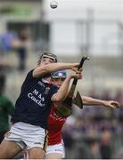 30 March 2019; Jack Buggy of Castlecomer Community School in action against Chirs Korff of Castlecomer Community School during the Masita GAA All-Ireland Hurling Post Primary Schools Paddy Buggy Cup Final match between St. Raphael's College Loughrea and Castlecomer CS in Bord na Móna O'Connor Park in Tullamore, Offaly. Photo by Harry Murphy/Sportsfile