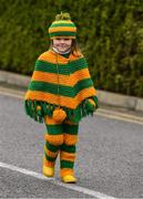 30 March 2019; Cassie Rose Melly, age 5, from Lettermacaward, Co. Donegal, on her way to the Allianz Football League Division 2 Final match between Meath and Donegal at Croke Park in Dublin. Photo by Ray McManus/Sportsfile