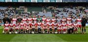 30 March 2019; The Derry squad before the Allianz Football League Division 4 Final between Derry and Leitrim at Croke Park in Dublin. Photo by Ray McManus/Sportsfile