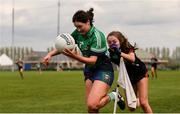 30 March 2019; Erone Fitzpatrick of Scoil Chríost Rí, Portlaoise in action against Niamh Martin of Loreto, Clonmel during the Lidl All-Ireland Post-Primary Schools Senior A Final match between Loreto, Clonmel, and Scoil Chríost Rí, Portlaoise, at John Locke Park in Callan, Co Kilkenny. Photo by Diarmuid Greene/Sportsfile
