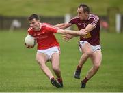 30 March 2019; Conor Early of Louth in action against Frank Boyle of Westmeath during the Allianz Football League Roinn 3 Round 6 match between Louth and Westmeath at the Gaelic Grounds in Drogheda, Louth. Photo by Oliver McVeigh/Sportsfile