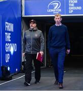 30 March 2019; Leinster head coach Leo Cullen, right, and Ulster head coach Dan McFarland prior to the Heineken Champions Cup Quarter-Final between Leinster and Ulster at the Aviva Stadium in Dublin. Photo by David Fitzgerald/Sportsfile