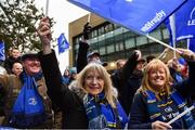 30 March 2019; Leinster supporters prior to the Heineken Champions Cup Quarter-Final between Leinster and Ulster at the Aviva Stadium in Dublin. Photo by Stephen McCarthy/Sportsfile