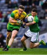 30 March 2019; Hugh McFadden of Donegal in action against Shane McEntee of Meath during the Allianz Football League Division 2 Final match between Meath and Donegal at Croke Park in Dublin. Photo by Ray McManus/Sportsfile