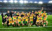 30 March 2019; The Donegal players with the cup after the Allianz Football League Division 2 Final match between Meath and Donegal at Croke Park in Dublin. Photo by Ray McManus/Sportsfile