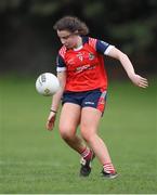 30 March 2019; Aishling McCormack of Mercy SS Ballymahon during the Lidl All-Ireland Post-Primary Schools Senior C Final match between Mercy SS, Ballymahon, Co Longford, and St Mary’s High School, Midleton, Co Cork, at St Rynagh’s GAA in Banagher, Co Offaly. Photo by Piaras Ó Mídheach/Sportsfile