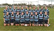 30 March 2019; The Navan team before the Leinster Rugby Girls 18s Girls Conference Final match between ARGO and Navan at Navan RFC in Navan, Co Meath. Photo by Matt Browne/Sportsfile